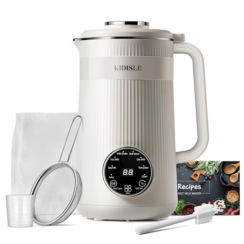 Comparison: Best Blender For Nut Butter 2 KIDISLE 8 in 1 Nut Milk Maker Blender, 32oz Homemade Soy, Almond, Oat, Coconut, Plant Based and Non Dairy Beverages, Automatic Soybean Machine With Delay Start/Keep Warm/Boil Water, Cream