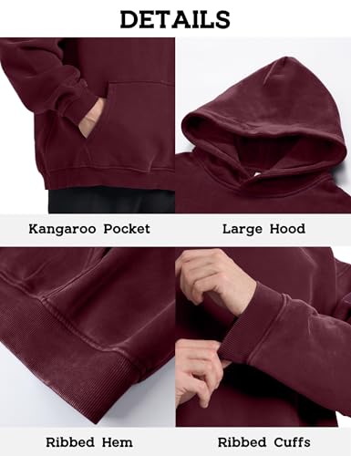 Image of Hatant Oversized Hoodie Sweatshirts for Men Couples Heavyweight Hoodies Pullover Vintage Mens Acid Wash Sweaters Clothes 2026