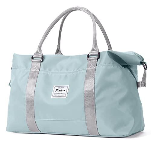 Sac de voyage, sac de sport, sac de gym, sac de week-end, sac de nuit pour femme avec pochette humide, kaki Cover