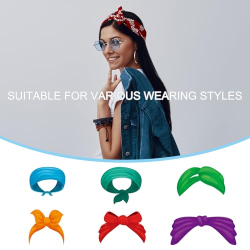Bandanas a granel PATIKIL pañuelos multifuncionales blancos de tejido transpirable 4