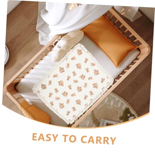 Couverture bébé en coton doux double épaisseur de qualité supérieure avec franges à pompons