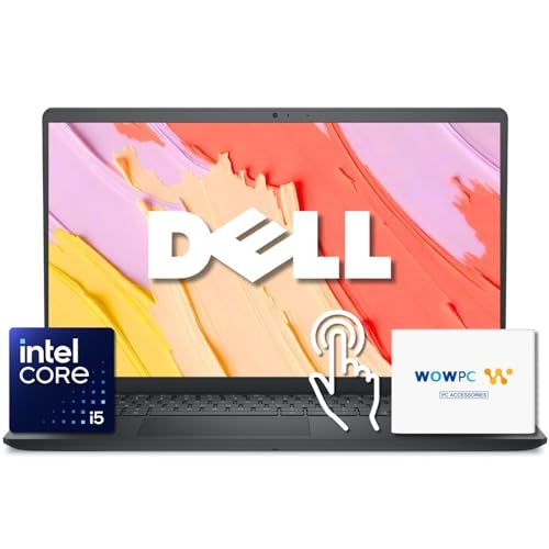 Dell Inspiron 15.6' 2K Touchscreen Business Laptop, 13th Gen Intel Core i5 (Beat i7-1250U), 12GB RAM, 768GB Storage (256GB PCIe SSD + 512GB External), Windows 11, w/WOWPC Bundle
