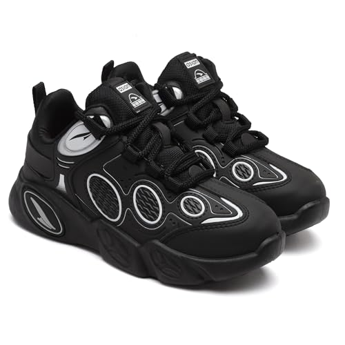 Image of ASIAN Kids VISION-01 Stylish Casual Chunky Sneakers with Laces for Boys, Trendy and Comfortable Shoes Perfect, Walking, and Outdoor Play, Lightweight and Durable Design Suitable for Kids
