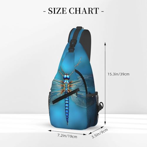 Mochila crossbody MyPiky patrón Odonata unisex miniatura 3