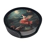 Dessous de verre en cuir : les dessous de verre en cuir pour boissons sont fabriqués à la main en utilisant uniquement du cuir qui est imperméable, durable et fiable. Ils sont légers, durables et dureront toute une vie, tandis que le cuir atteindra une patine unique au fil du temps et de l'utilisation