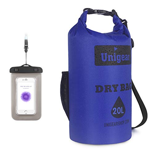 Unigear Bolsa Estanca Ligero Impermeable Playa 2L 5L 10L 20L   Funda De Movíl Seca 210T