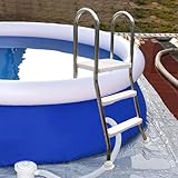 1. Échelle de piscine au-dessus du sol : Cette échelle de piscine est conçue pour les piscines hors sol, aidera les nageurs à entrer et sortir de la piscine.