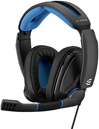 Sennheiser GSP 300 Closed Acoustic Gaming Headset - Black/Blue, Around Ear