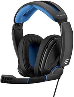 Sennheiser GSP 300 Closed Acoustic Gaming Headset - Black/Blue, Around Ear