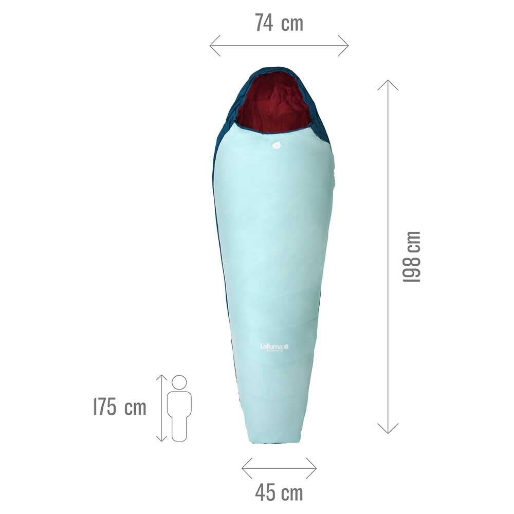 Lafuma - Active 10 W - Women's Sleeping Bag with Compression Sack - Synthetic - Water Resistant - Comfort Temperature 12 °C
