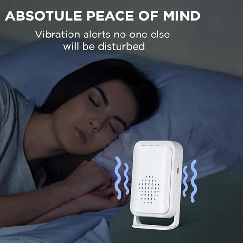 Alarma con sensor de cama para personas mayores con demencia y detector inalámbrico de caídas 2X 6