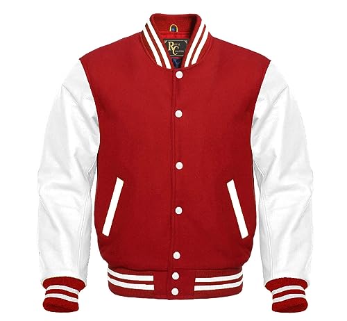 Varsity Jacket Baseball Letterman Jacket– Wool and Leather Premium Quality Unisex Basketball Jacket