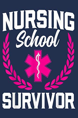 Funny Nurse Nursing School Graduation Womens Gift Notebook 6" x 9"