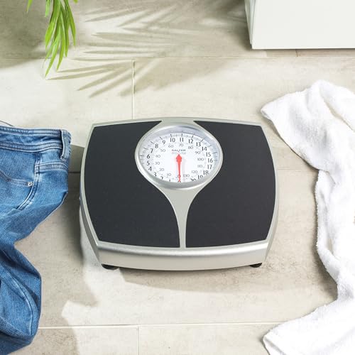 Salter 148 BKSVDR Speedo Dial Bathroom Scale - Mechanical Weighing Scales For Body Weight, Easy Read Dial & Rotating Pointer, Instant Readings, Large Foot Platform, Weighs Up To 136 kg/ 21 st - Image 5