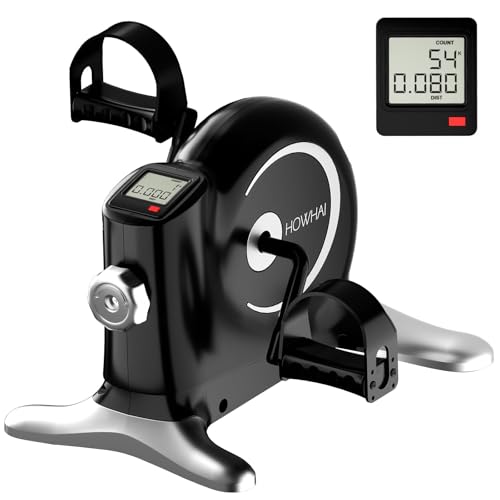 Image of Under Desk Bike Pedal Exerciser, Mini Exercise Bike for Arm /Leg Exercise, Portable Peddler with LCD Display