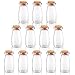 Produktbild BELLE VOUS 12er Pack Mini Glasflaschen mit Korken - 100ml - Kleine Phiolen zum Befüllen Luftdichte Flaschen mit Korken für Hochzeitsgeschenke, Party, Küchengewürze und Marmelade