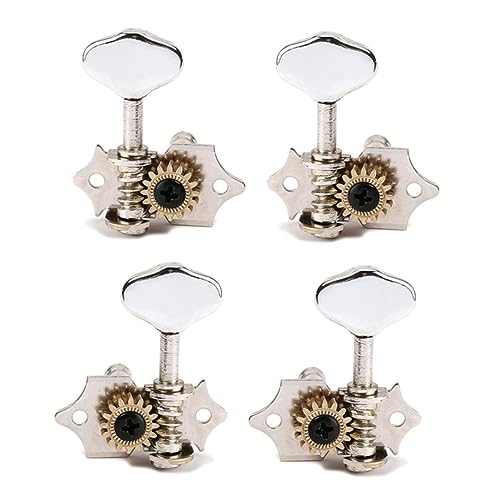 GOOHOCHY 4 String Chromium Rotary Guitar Tuning Pegs Bass Tuning Pegs Machine Heads