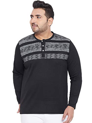 Image of Bigbanana Plus Size Men's Henley T-Shirt