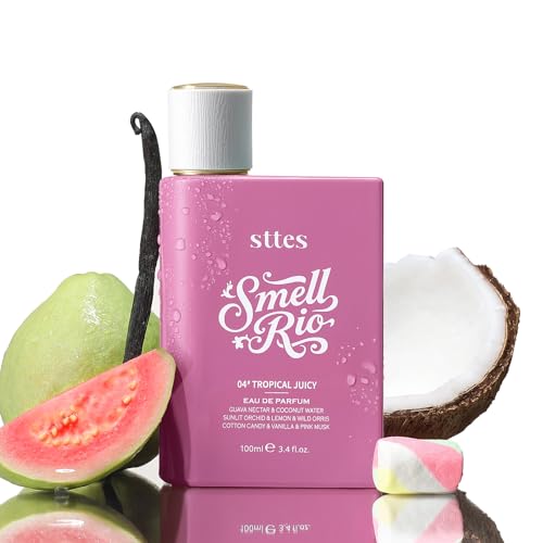 Sttes Smell Rio Perfume 04# (Tropical Juicy) – Perfume for Women – Long-Lasting Hair Guava, Orchid, Vanilla & Cotton Candy Notes – Fruity Scentual Fragrance Eau de Parfum 100ml (3.4 fl oz)