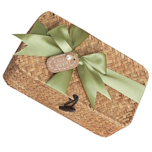 iplusmile Cesta De Tejida De Algas Marinas Con Cesta De Almacenamiento Para Decoración y Organización Cesta De Pan Resistente Al Desgaste
