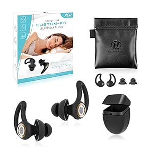 Oordopjes om te slapen, Hearprotek 30dB Ruisonderdrukking Geluidsblokkerende Oordopjes met siliconen oordopjes, Zachte…