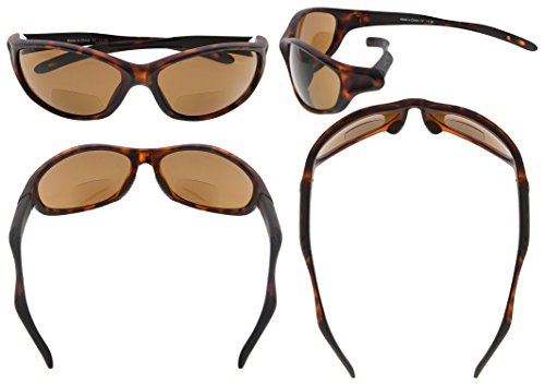 Image of Eyekepper Bifocal Sunglasses for Women Men, Rectangular Frame | Outdoor Sports Bifocal Reading Sunglass, with Readers Built in, Mens Tinted Sun Reader Bifocals, Ladies Cheater,Wrap Half Rim