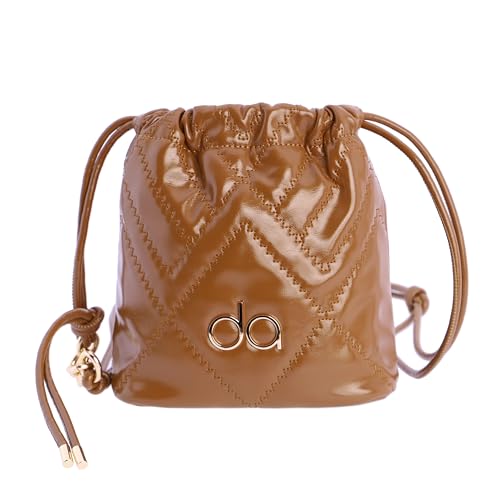 DON ALGODON Bolso bandolera limosnera con pespunte decorativo en...