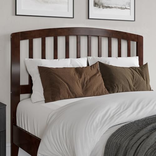 AFI, Richmond Slatted Full Solid Wood Headboard, Walnut