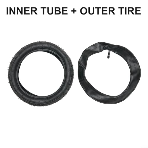 Image of 12 Inch 280x65-203 Baby stroller inner and outer tires Wearproof Pneumatic Tire for Electric Scooter Bike Stroller Pushchair ront and Rear Tyre Tube Rubber(Inner tube + outer tire)