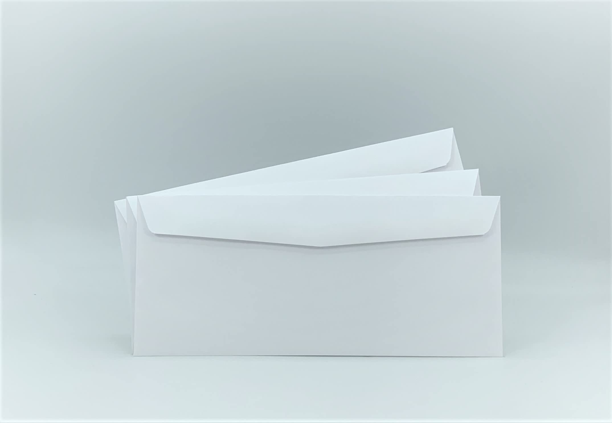 500 Minas Envelope #10 Business Envelope, 4 1/8 X 9 1/2, Gum Flap, 24lb. White Paper, (NO WINDOW) (500 Envelopes)