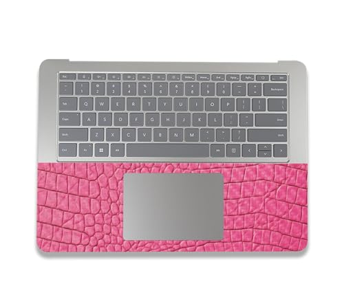 Image of MightySkins Carbon Fiber Skin Compatible with Microsoft Surface Laptop Studio 2 (2023) Full Wrap Kit - Pink Gator Skin | Protective, Durable Textured Carbon Fiber Finish | Made in The USA