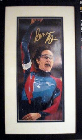Autograph Warehouse 376906 10 x 22 in. Bonnie Blair Autographed Framed & Matted Photo