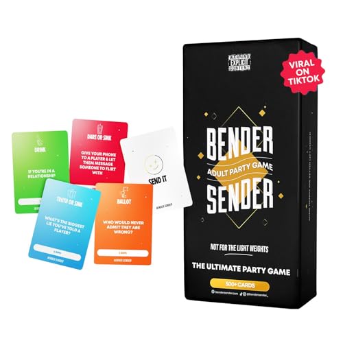 Bender Sender | Hilarious College & Party Card Game with 500+ Bold Questions & Daring Challenges |...