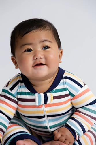 Image of MONICA + ANDY One Piece Baby Pajamas, 100% Organic Baby Clothes for Girls and Boys, Sizes For Newborn and Infant
