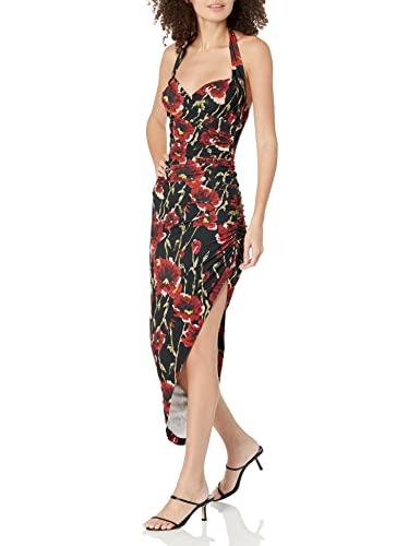 wide strap halter dress Aspen Twist Front Halter Maxi Dress