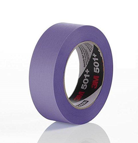 3M Specialty High Temperature Purple Masking Tape 501+, 18 mm x 55 m (Pack of 48)