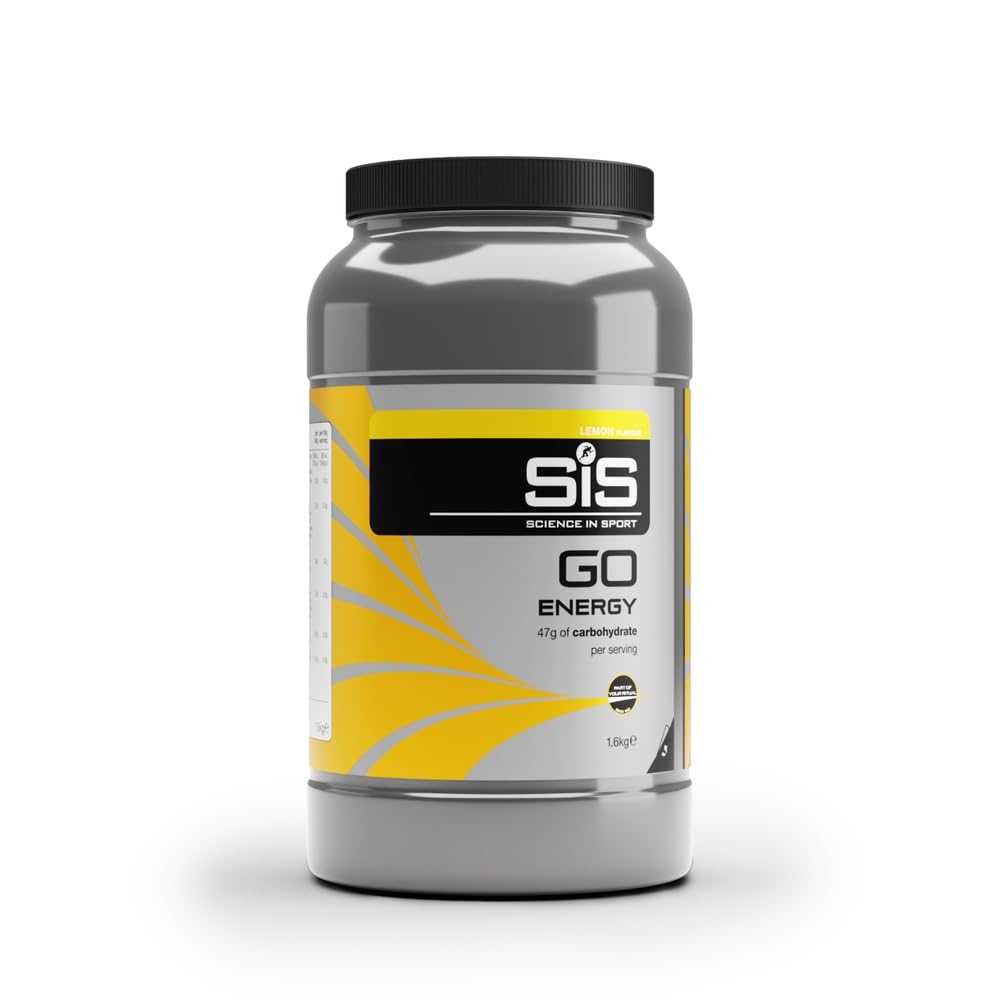 Science in Sport GO Energy Getränkepulver 1,6kg Zitrone Vegan - Energiereiches Kohlenhydrate Pulver mit 47g Kohlenhydrate - Maltodextrin Pulver für das Power Training