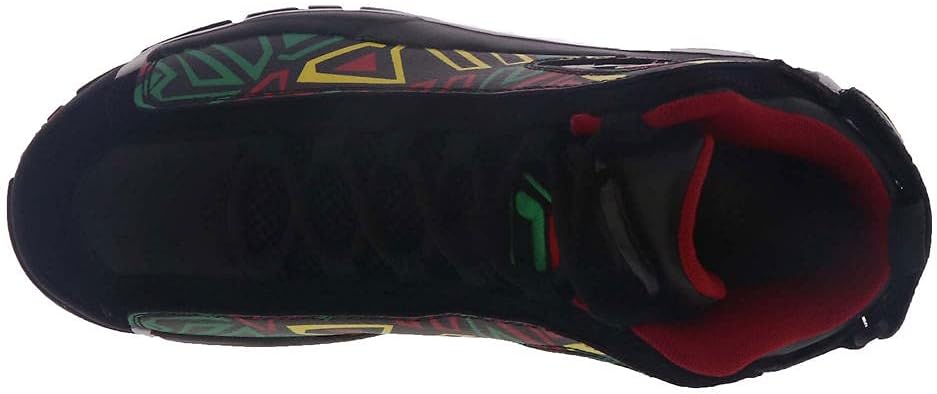 Fila Grant Hill 2 GS Boys' Youth Basketball 3.5 M US Big Kid Black-Green-Lemon
