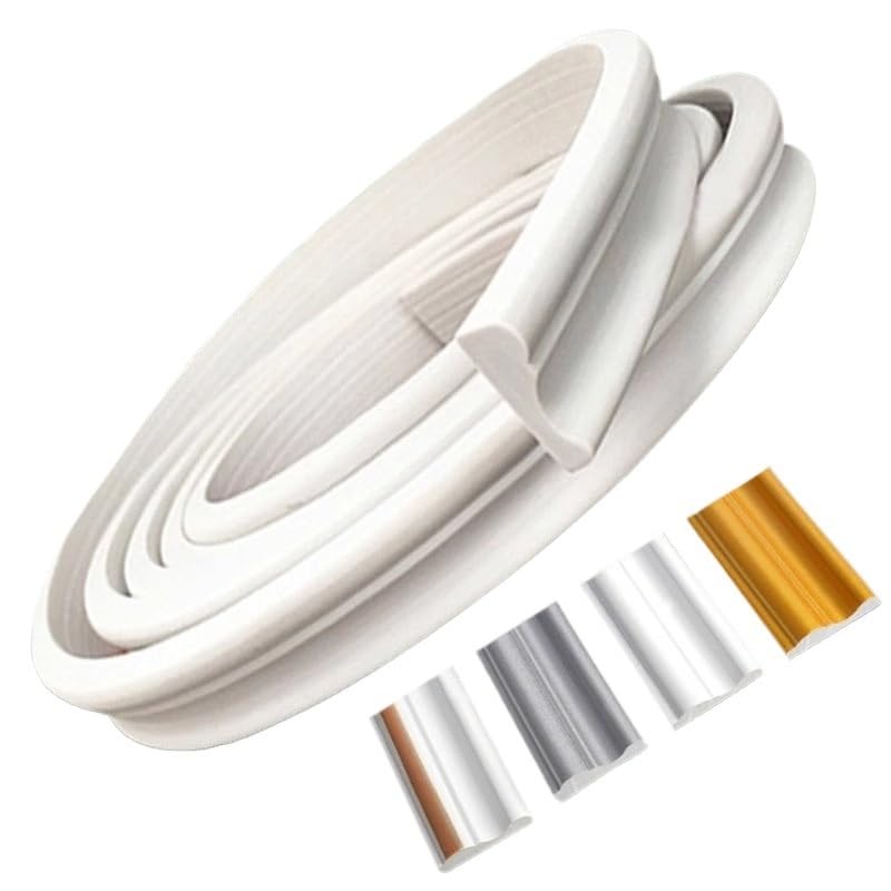 Moulure autocollante flexible et imperméable pour protéger et décorer les angles de murs