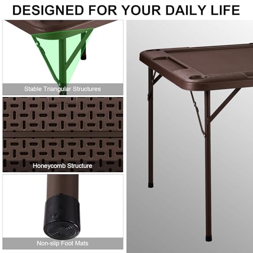 Mesa Plegable 35" para Mahjong Domino Poker Café miniatura 4