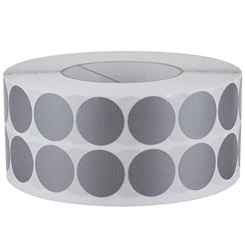 MASHPAPER Puntos adhesivos de tela, puntos de tela gris, plata, 135030, 2500 redondos, 30 mm Cover