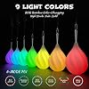 مجموعة كرات LED للأطفال والكبار - لعبة مميزة مضيئة للمبتدئين والمهنيين | LED Pois Kids Juggling | مجموعة شعوذة وملحقات لوحة خفيفة | Fire Poi Balls & Luminous Balls