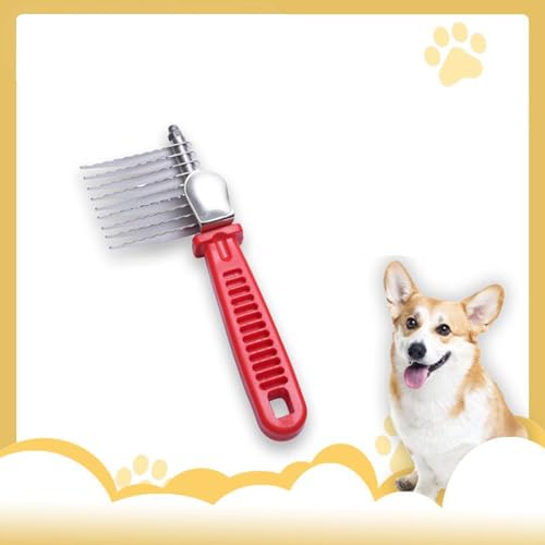 Dog Dematting Comb, Grooming Brush Supplies, Pet Hair Removal Smooth Ergonomic Cat Dematting Tool for Indoor Outdoor Use, Brush for Families and Friends – Bild 6