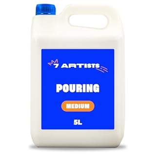 7 Artists Professional Pouring Medium For Acrylic Paint 5L - Acrylic Pouring Medium | Paint Pouring Kit