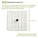 Champion Sports Break Away Base Set with Quick Release Plates and Stanchion Pan - 3 Pack - Official Little League Break Away Base Set