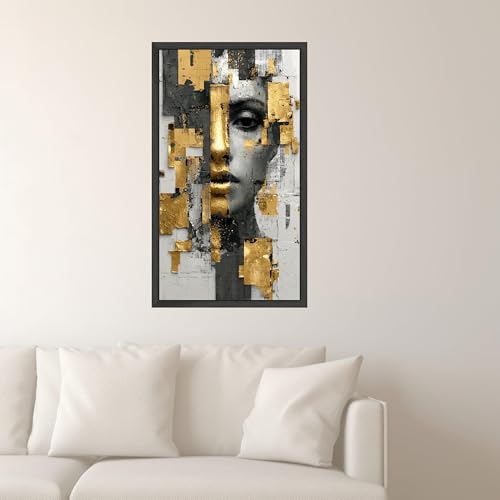 Affiches et impressions de portraits modernes tableau abstrait 43x86cm