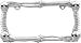 Custom Accessories 92714 Chrome Skull and Bones Metal License Plate Frame
