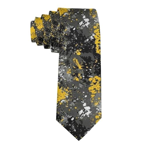Supdreamc Men & Boys Luxury Paisley Necktie - 3D Pattern Print Skinny Tie for Party