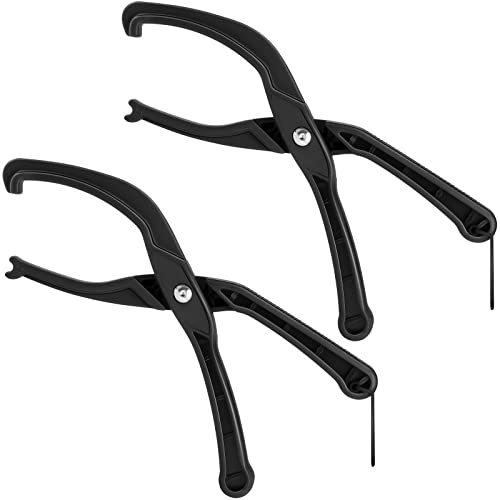 Zhehao 2 Pieces Bike Bicycle Tire Levers Bike Tire Pliers Repair Bike Tire Tool Easy Tire Levers Mountain Bike Remover Clamp with Non-Slip Grip for Install Wire Bead Tires Bicycles Repairing
