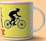 Présenté Coffret Cadeau Cyclisme Evolve Drôle Céramique Tasse à Café